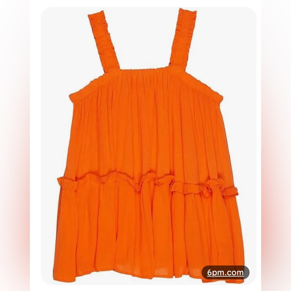 NWT- Habitual Girls flowy tank top, orange, size 10